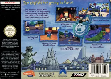 Rugrats in Paris - The Movie (Europe) box cover back